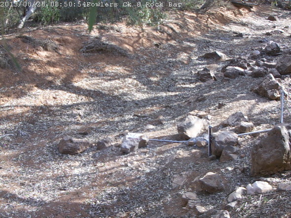 Video feed image from the Rock Bar stream-gauging station.