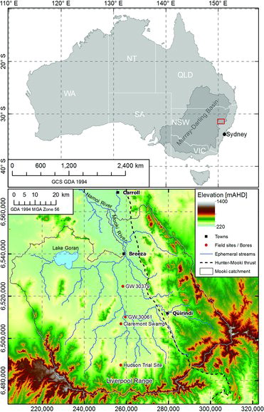 Map of Liverpool Plains